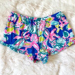 Lilly Pulitzer Floral Print Cotton Shorts
